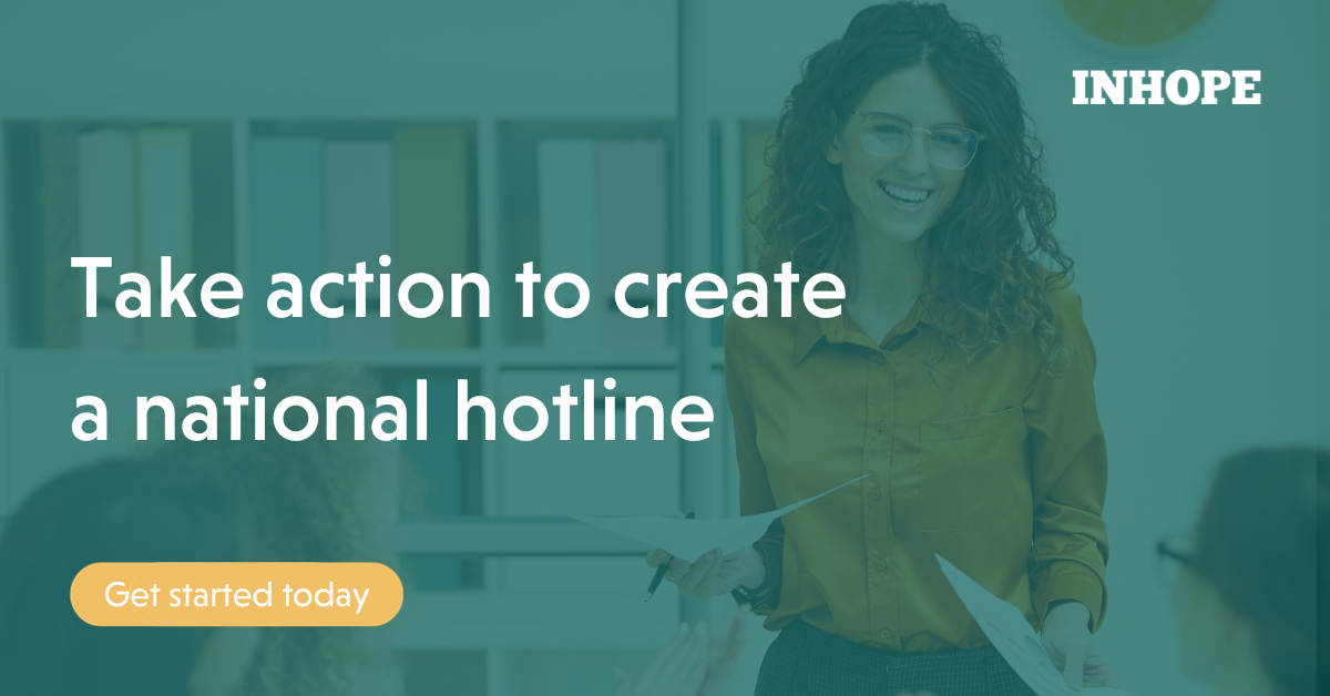 Take action to create a national hotline